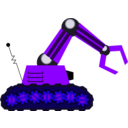 download Robot With A Claw clipart image with 225 hue color
