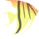 download Angel Fish clipart image with 0 hue color