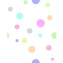 download Polka Dots In Pastel Colors clipart image with 45 hue color