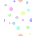 download Polka Dots In Pastel Colors clipart image with 180 hue color