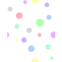 download Polka Dots In Pastel Colors clipart image with 225 hue color