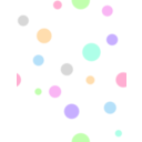 download Polka Dots In Pastel Colors clipart image with 270 hue color