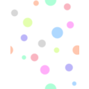 download Polka Dots In Pastel Colors clipart image with 315 hue color