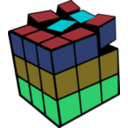 download Rubik 3d Colored clipart image with 135 hue color