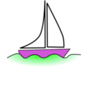 download Boat clipart image with 270 hue color