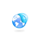 download Environmental Eco Globe Leaf Icon clipart image with 45 hue color