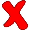 Red Not Ok Failure Symbol