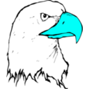 download Eagle clipart image with 135 hue color