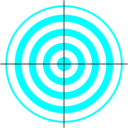 download Target clipart image with 180 hue color