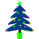 download Christmas Tree clipart image with 90 hue color