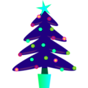 download Christmas Tree clipart image with 135 hue color