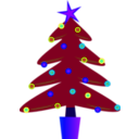 download Christmas Tree clipart image with 225 hue color