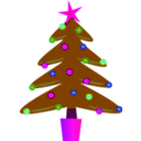download Christmas Tree clipart image with 270 hue color