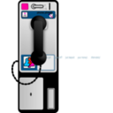download Pay Phone clipart image with 315 hue color