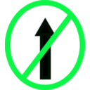download Indian Road Sign No Entry clipart image with 135 hue color
