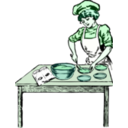 download Baker In Color clipart image with 90 hue color