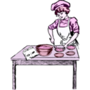 download Baker In Color clipart image with 270 hue color