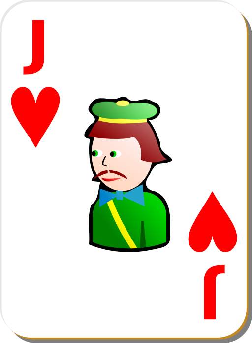 White Deck Jack Of Hearts