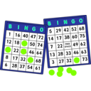 download Bingo Cards clipart image with 90 hue color