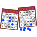 download Bingo Cards clipart image with 225 hue color