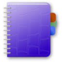 download Notebook clipart image with 225 hue color