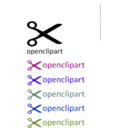 download Openclipart Scissors Logo Guide clipart image with 225 hue color