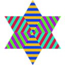 download Hexagram Triangle Stripes clipart image with 45 hue color