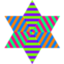 download Hexagram Triangle Stripes clipart image with 90 hue color