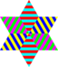 Hexagram Triangle Stripes