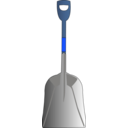 download Scoop Shovel clipart image with 180 hue color