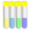 download Test Tubes With Caps clipart image with 180 hue color