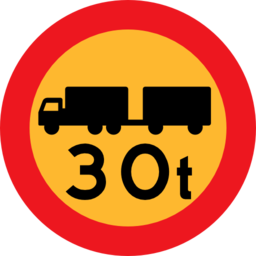 30t Truck Sign