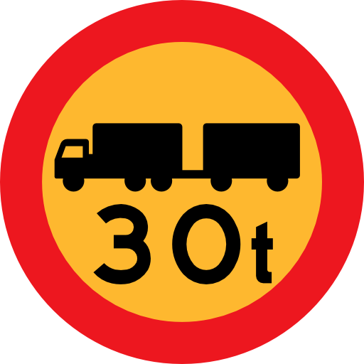 30t Truck Sign