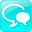 download Chat Button clipart image with 180 hue color