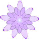 download Pink Flower clipart image with 270 hue color