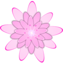 download Pink Flower clipart image with 315 hue color