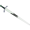 download Sword clipart image with 90 hue color