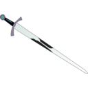 download Sword clipart image with 135 hue color