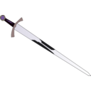 download Sword clipart image with 225 hue color
