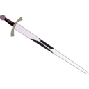 download Sword clipart image with 270 hue color