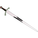 download Sword clipart image with 315 hue color