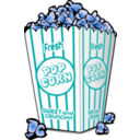 download Popcorn clipart image with 180 hue color