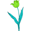 download Colored Tulip clipart image with 90 hue color