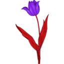 download Colored Tulip clipart image with 270 hue color
