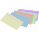download Stack Of Colored Index Cards clipart image with 225 hue color
