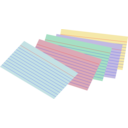 Stack Of Colored Index Cards