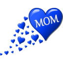 download Mothers Day Heart With Small Hearts Track clipart image with 225 hue color