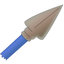 download Spear Point clipart image with 180 hue color