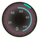 download Compteur Meter Vistess clipart image with 180 hue color