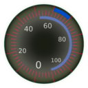 download Compteur Meter Vistess clipart image with 225 hue color